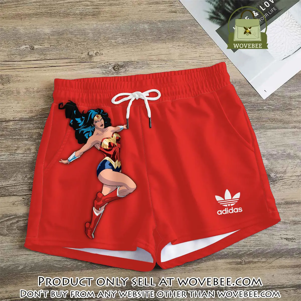 Premium wonder woman in adidas women shorts lady beach shorts wms1071 wvb1418612